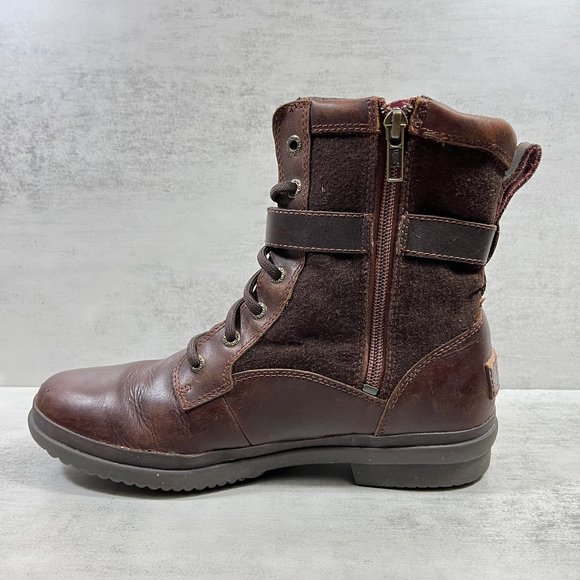 Ugg Kesey Waterpoof Leather Boots - Women's Size 8.5 - Picture 5 of 10